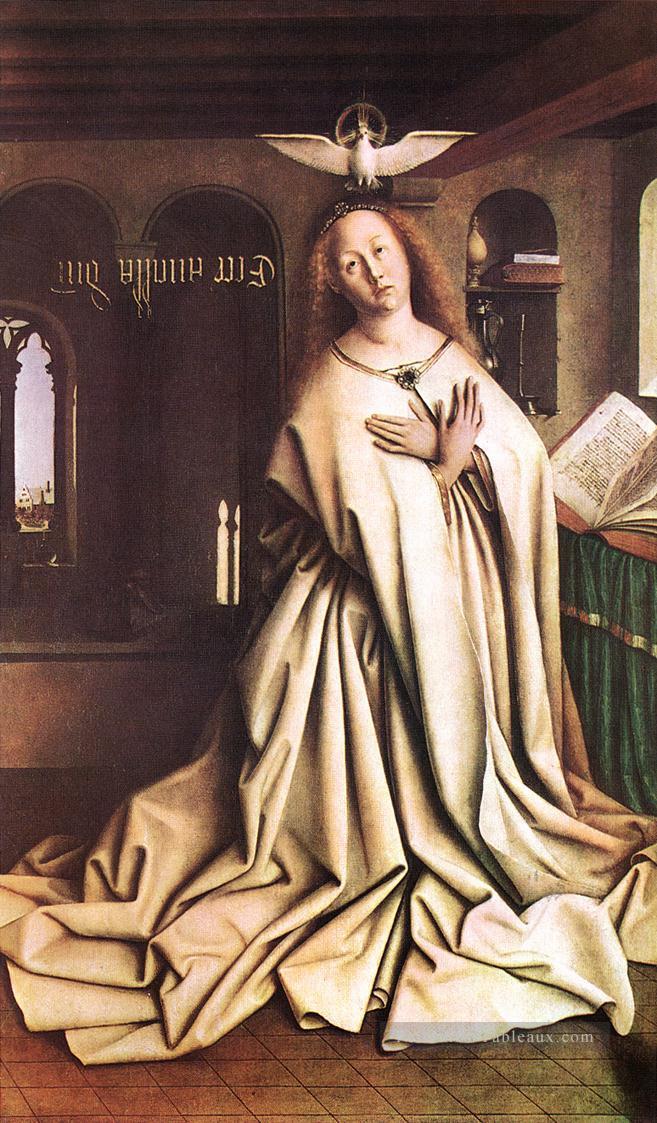 Le retable de Gand Marie de l’Annonciation Renaissance Jan van Eyck Peintures à l'huile